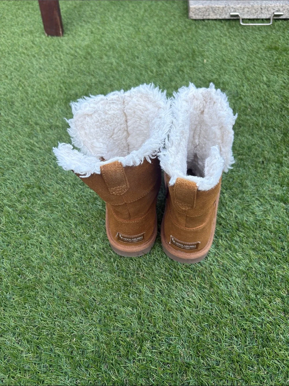 🦘Aribel Short Kookaburra UGG Chest Faux Shearling Suede Winter Boots - Sz